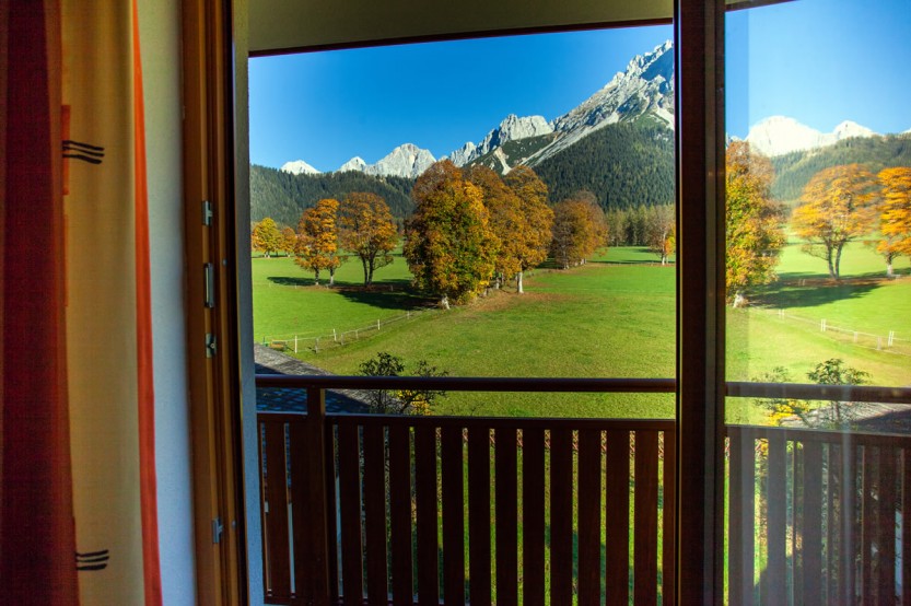 Ausblick vom Doppelzimmer 